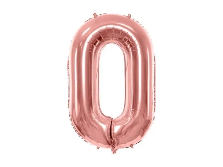 Balon foliowy 0 86cm różowe złoto - PartyDeco