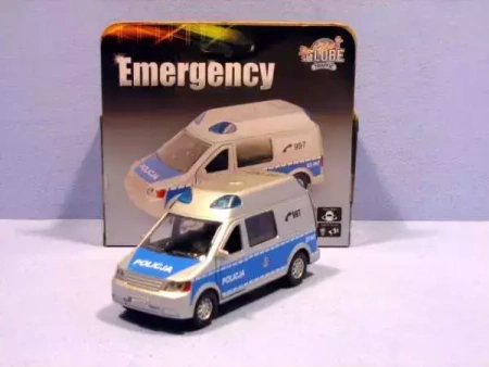 Policja van z dźw. 14cm w pud.   HIPO