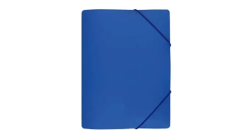Teczka z gumką szeroka niebieska - Biurfol