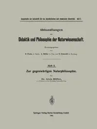 Zur Gegenwartigen Naturphilosophie - Hofler Alois