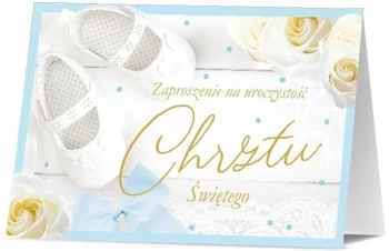 Zaproszenie Chrzest (10szt) - Pan Dragon