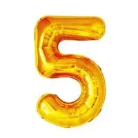 Balon foliowy złoty 5 - GoParty