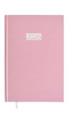 Kalendarz 2026 A5 Ekonomiczny dzienny V6 różowy K-A5D E - AVANTI