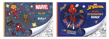 Blok rysunkowy A4/20K biały Spider man mix - Beniamin