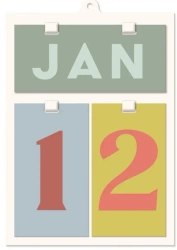 Kalendarz ścienny uniwersalny - Designworks Ink