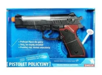 Pistolet policyjny z polskim modułem dźwiękowym - SWEDE