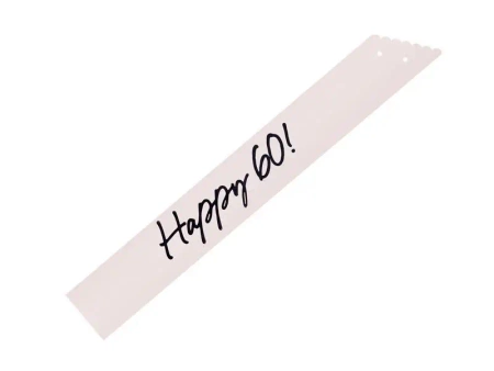 Szarfa Happy 60 krem 76cm - PartyDeco