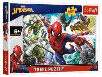 Puzzle 200 Urodzony bohater TREFL - Spider-Man