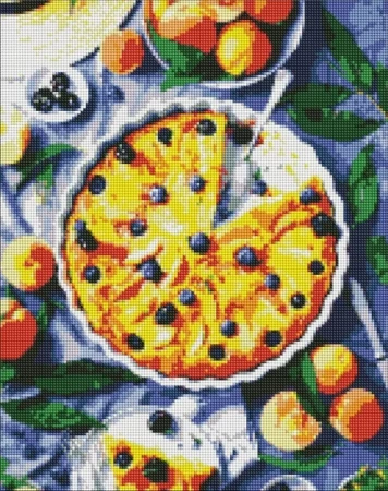 Diamentowa mozaika - Brzoskwiniowa pokusa 40x50cm - Ideyka