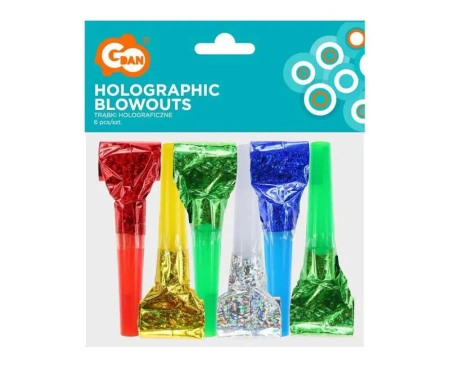 Trąbki holograficzne 6szt - Godan