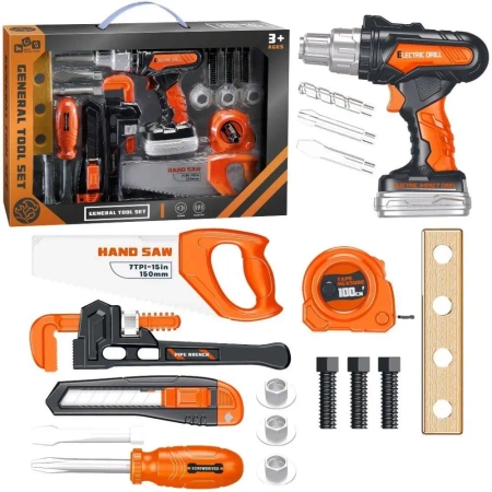 Zestaw narzędzi z wiertarką 17el - Trifox