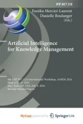 Artificial Intelligence for Knowledge Management - Mercier-Laurent Eunika
