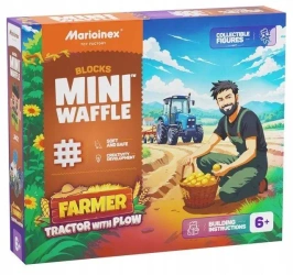 Mini Waffle 50el Farmer Traktor z pługiem - Marioinex