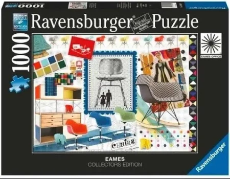 Puzzle 1000 Eames Design Classics Krzesła - Ravensburger