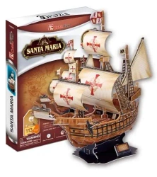 Puzzle 3D Żaglowiec Santa Maria - Cubic Fun