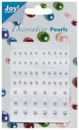 Perełki samoprzylepne liliowe 58szt - Dekor-Art-Serwis