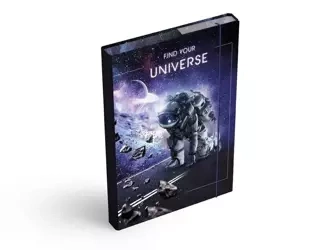 Teczka skrzydłowa z gumką A4 Universe - MFP