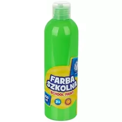 Farba szkolna naturalna tempera Astra 250 ml fluorescencyjna zielona - ASTRA art-pap