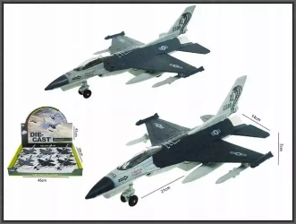 Samolot wojskowy 21cm 3kol św/dźw H13493 42658