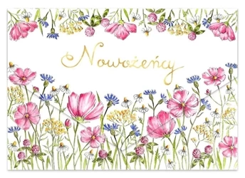 Karnet A5 ślub polne kwiaty - Henry