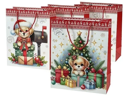 Torebka prezentowa Boże Narodzenie 23x18x10cm MIX - ADAR