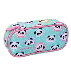 Piórnik Astrabag Minty Pandas AC6 - ASTRA papiernicze