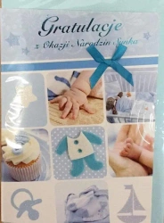 Karnet narodziny B6 Premium 5 + koperta - Panorama