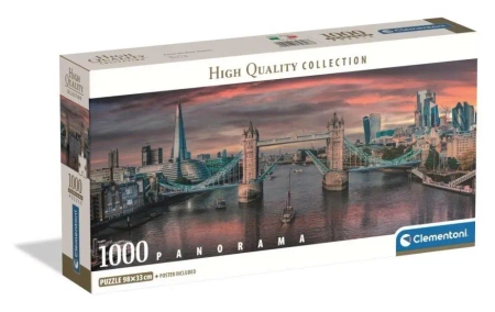 Puzzle 1000 Panorama Across The River Thames - Clementoni