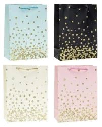 Torebka ozdobna 18x24x8cm hot-stamp mix ROZETTE