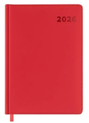 Kalendarz książkowy 2026 A5 czerwony EASY - Easy Stationery