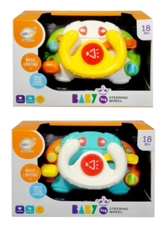 Zabawka dla malucha kierownica interaktywna ze światłem i dźwiękiem - SWEDE