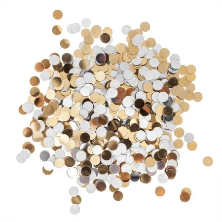 Confetti kółka srebrno-złote 20g - Dalprint dpCraft