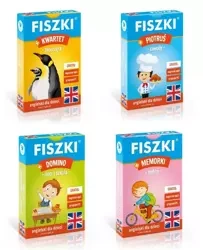 Fiszki dla dzieci. Kurs Angielskiego. pakiet 4 gry - praca zbiorowa
