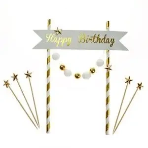 Piker Happy Birthday złoty - Arpex
