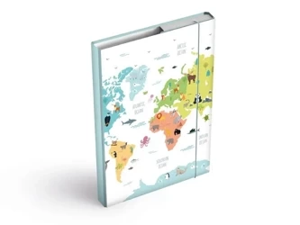 Teczka skrzydłowa z gumką A4 Maps - MFP