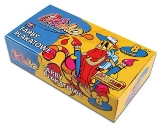 Farby plakatowe 20ml 8 kolorów - Alfa Pastello