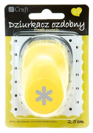 Dziurkacz ozdobny 2,5cm śnieżynka MIX - Dalprint