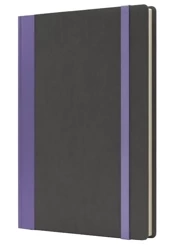 Notatnik B5 Pro L kratka szary/fioletowy - Like U