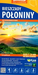 Mapa turystyczna - Bieszczady, Połoniny - praca zbiorowa