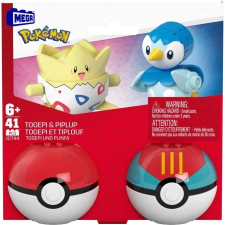 Mega Pokemon Pokeball Togepi i Piplup JCT44 - Mattel