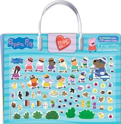 Świnka Peppa. Kocham naklejać. Z przyjaciółmi na.. - praca zbiorowa