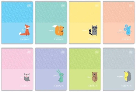 Zeszyt A5/32K kratka B&B Kids Pastel (10szt) - INTERDRUK