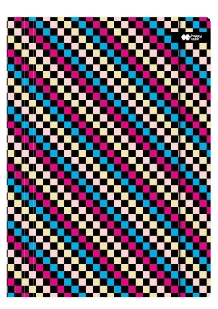 Teczka A4+ z gumką Skate szachownica HAPPY COLOR - GDD