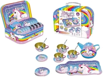 Metalowy zestaw do herbaty w walizce - Icom