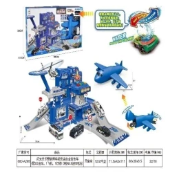 Baza policji + auto zmieniające kolor + św/dź - Ciuciubabka
