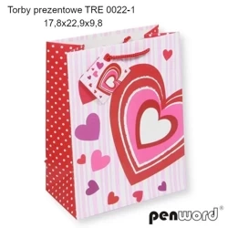 Torebka prezentowa 17.8x22.9x9.8cm MIX - Penword