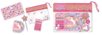 Zestaw z kalkulatorem w saszetce Jednorożec - Hot Focus