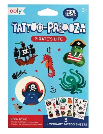 Tatuaże zmywalne mini Tattoo Palooza - Piraci - ooly