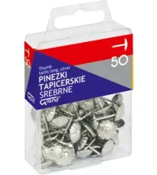 Pinezki tapicerskie srebrne 50szt GRAND