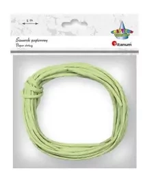 Sznurek papierowy 3.5mmx5m jasnozielony - Titanum